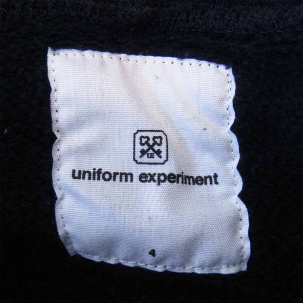 uniform experiment ユニフォームエクスペリメント UE-189124 UEN PHYSICAL FITNESS PULL OVER HOODY プルオーバー パーカー ブラック系 4【中古】