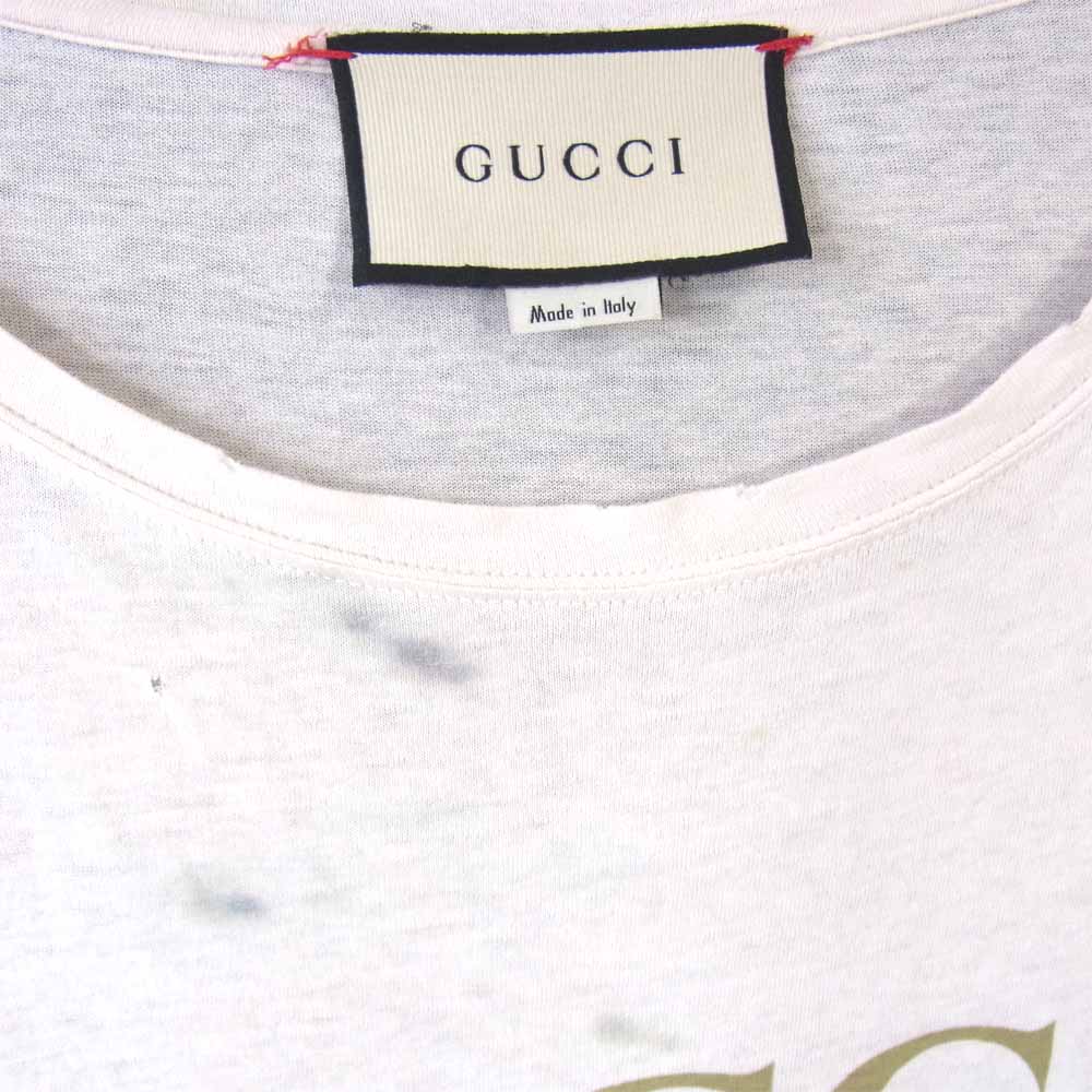 GUCCI グッチ 17AW 国内正規品  タイダイ ロゴ プリント マルチカラー系 S【中古】