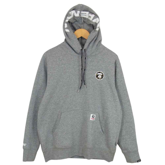 A BATHING APE アベイシングエイプ 20ss AAPSWM3647XXD AAPE HOODIE パーカー グレー系 L【中古】
