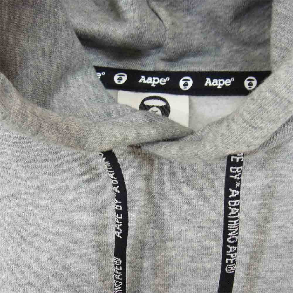 A BATHING APE アベイシングエイプ 20ss AAPSWM3647XXD AAPE HOODIE パーカー グレー系 L【中古】