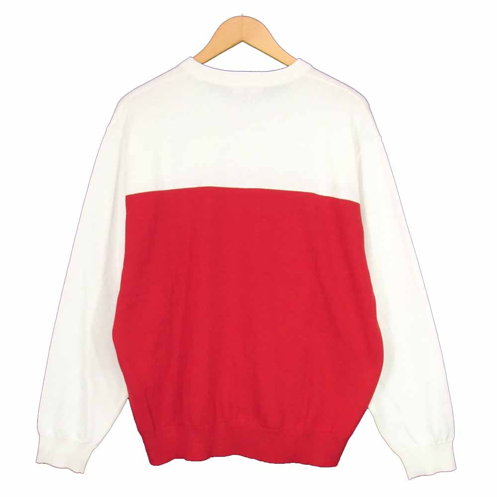 Supreme シュプリーム 21SS Split Logo Pullover スプリット ロゴ プルオーバー ニット ホワイト系 M【新古品】【未使用】【中古】