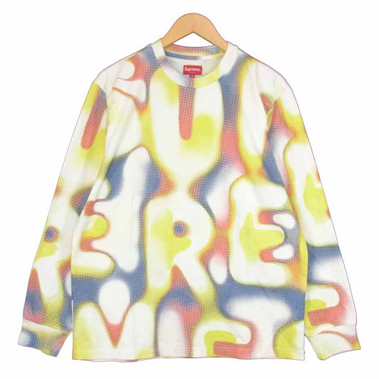 Supreme シュプリーム Half Tone L/S Top ハーフトーン 長袖 Tシャツ マルチカラー系 M【新古品】【未使用】【中古】