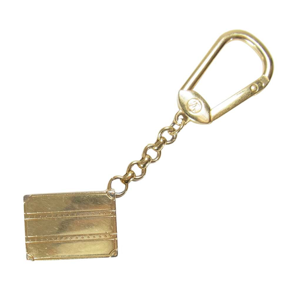 LOUIS VUITTON ルイ・ヴィトン M66458 キーホルダー トランク ポルト クレ マル ゴールド系【中古】