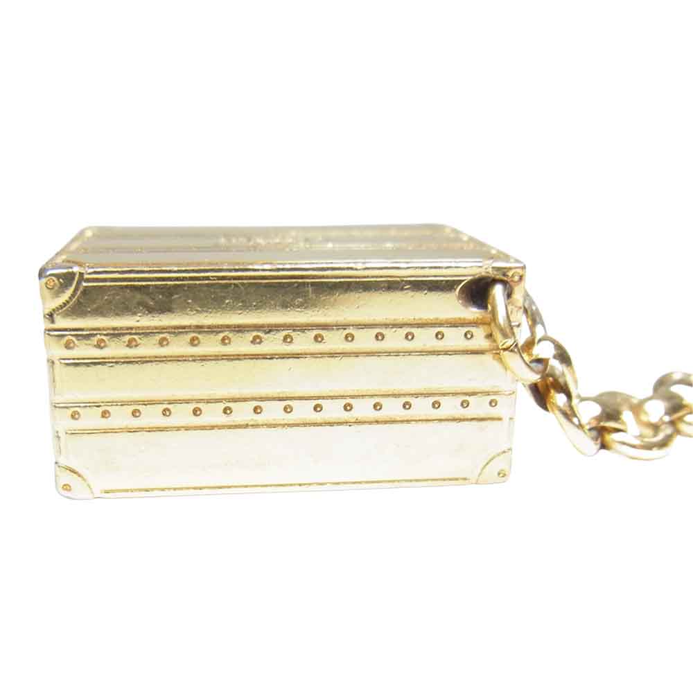 LOUIS VUITTON ルイ・ヴィトン M66458 キーホルダー トランク ポルト クレ マル ゴールド系【中古】