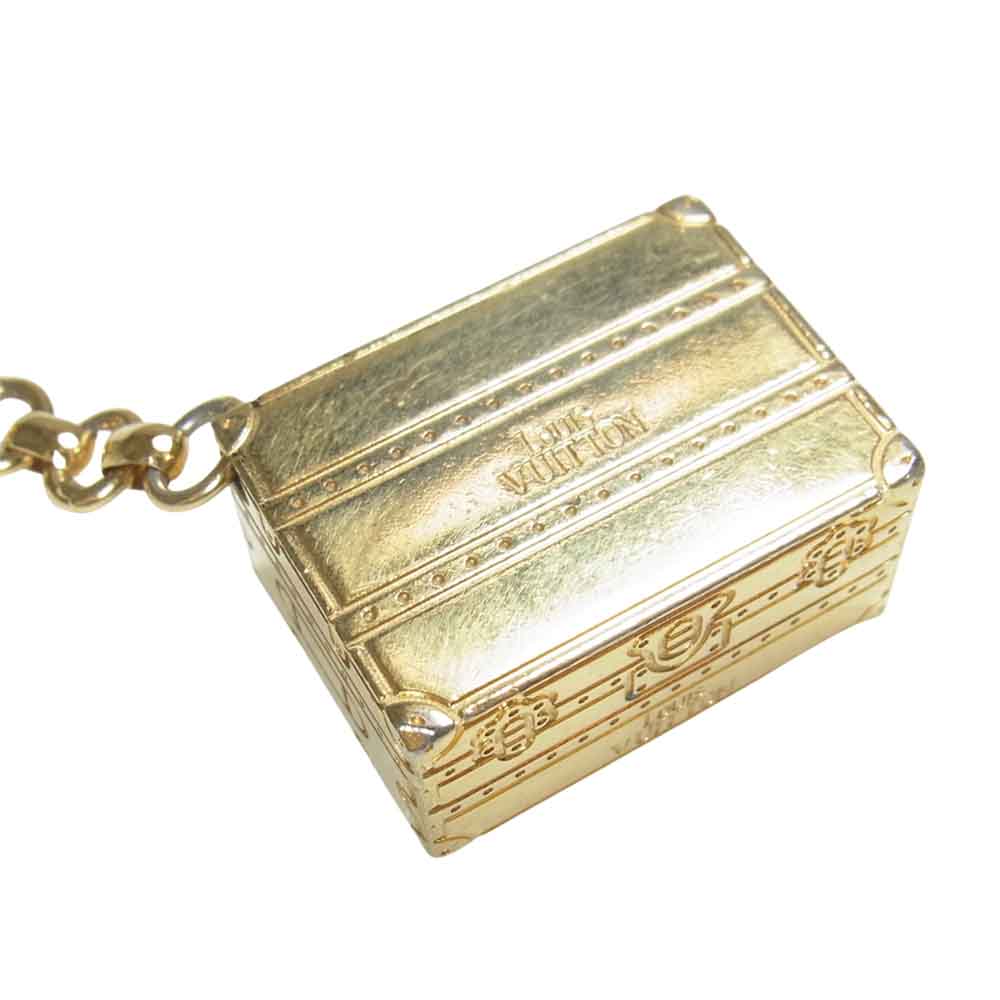 LOUIS VUITTON ルイ・ヴィトン M66458 キーホルダー トランク ポルト クレ マル ゴールド系【中古】