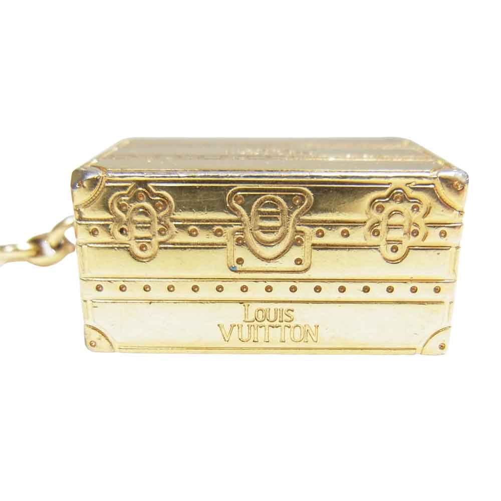 LOUIS VUITTON ルイ・ヴィトン M66458 キーホルダー トランク ポルト クレ マル ゴールド系【中古】
