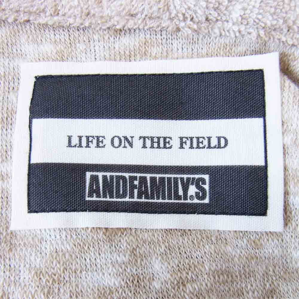 ANDFAMILYS アンドファミリー SW1905562 Vintage Pile Cardigan ヴィンテージ パイル カーディガン ベージュ系 L【中古】
