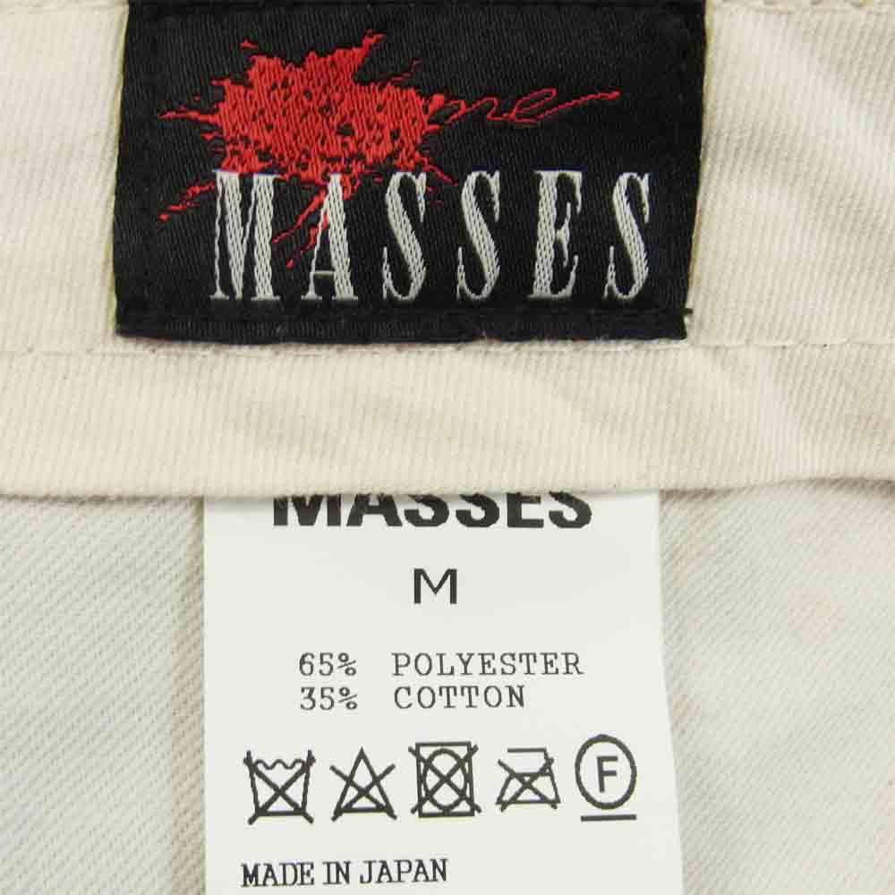 マシス ワーク パンツ ポリエステル コットン 日本製 エンジ系 M【中古】