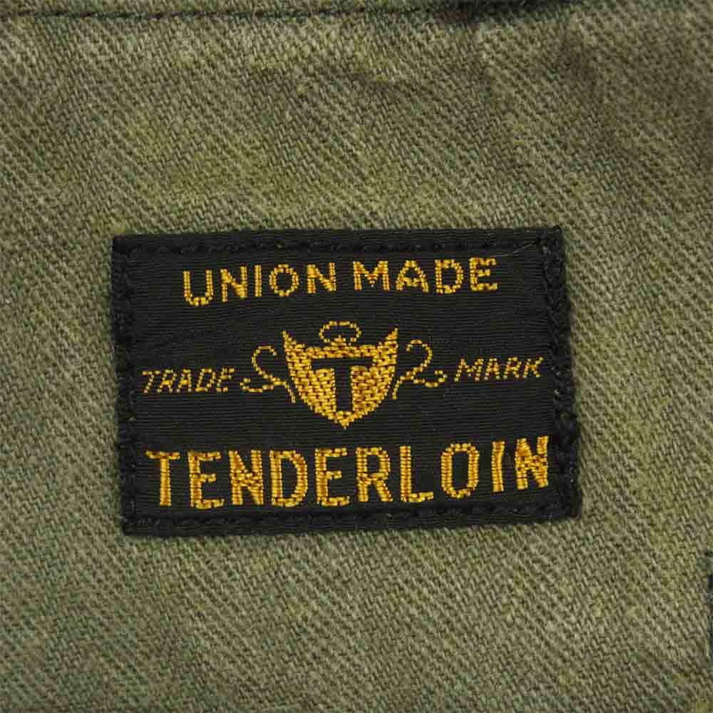 TENDERLOIN テンダーロイン T-ARMY SHORTS F アーミ―ショーツ ヘリンボーン ベイカー ショートパンツ カーキ系 S【中古】