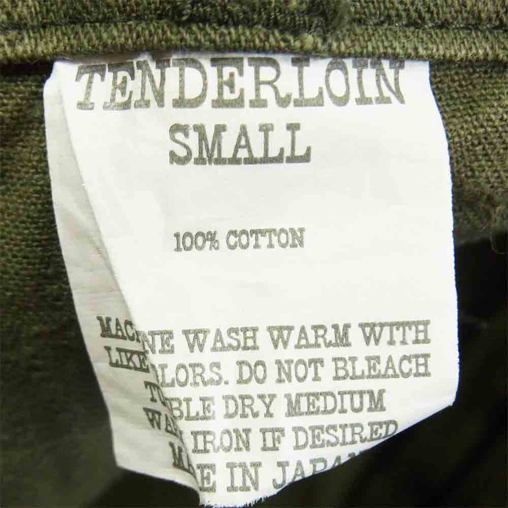 TENDERLOIN テンダーロイン T-ARMY SHORTS F アーミ―ショーツ ヘリンボーン ベイカー ショートパンツ カーキ系 S【中古】