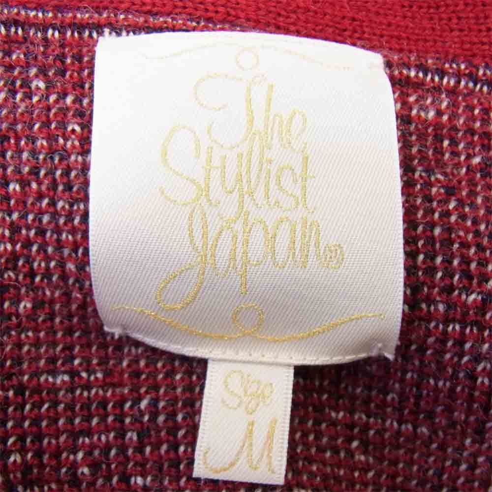The Stylist Japan ザスタイリストジャパン TSJK-57802-01 ウール カーディガン 厚手 レッド系 M【中古】