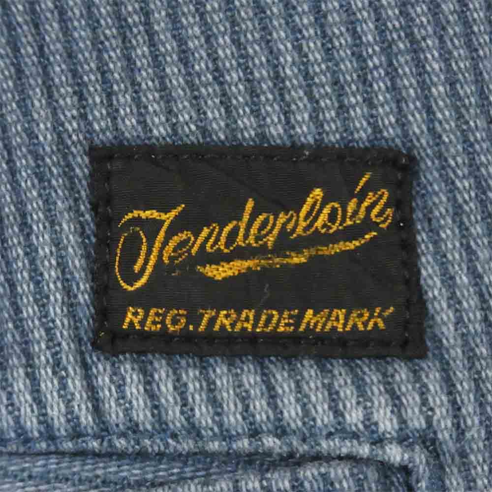 TENDERLOIN テンダーロイン 19SS T-BDP PIQUE SHORTS WASH ピケ コットン ショーツ ショート パンツ ブルー系 S【中古】