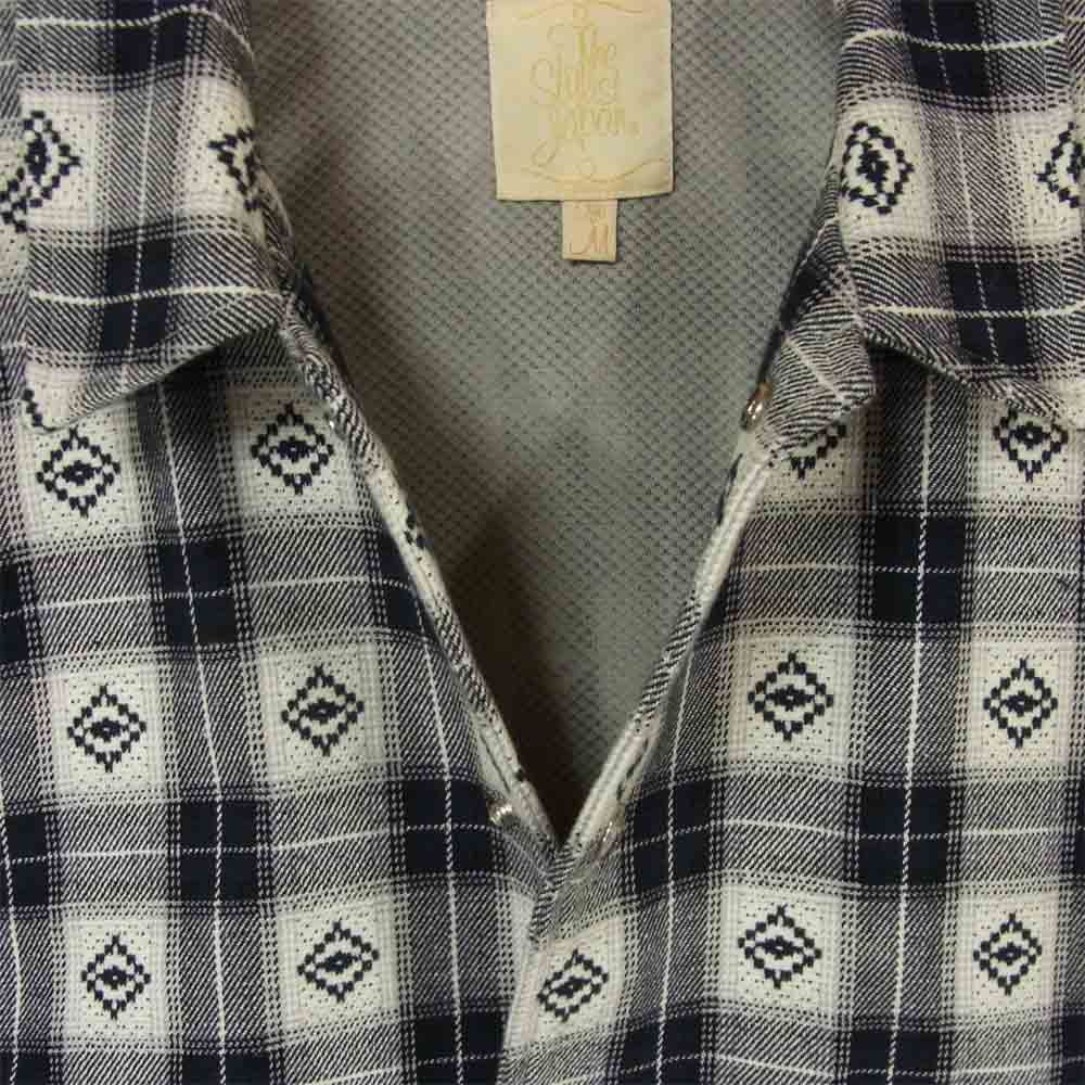 The Stylist Japan ザスタイリストジャパン TSJB-95501-35 チェック コーチジャケット 日本製 グレー系 M【中古】