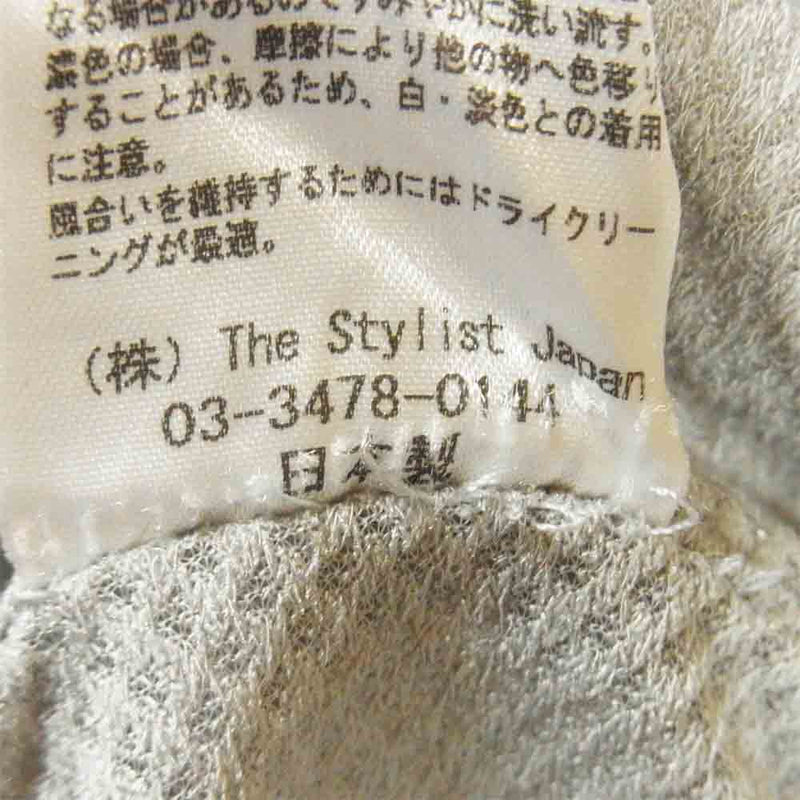 The Stylist Japan ザスタイリストジャパン TSJB-95501-35 チェック コーチジャケット 日本製 グレー系 M【中古】
