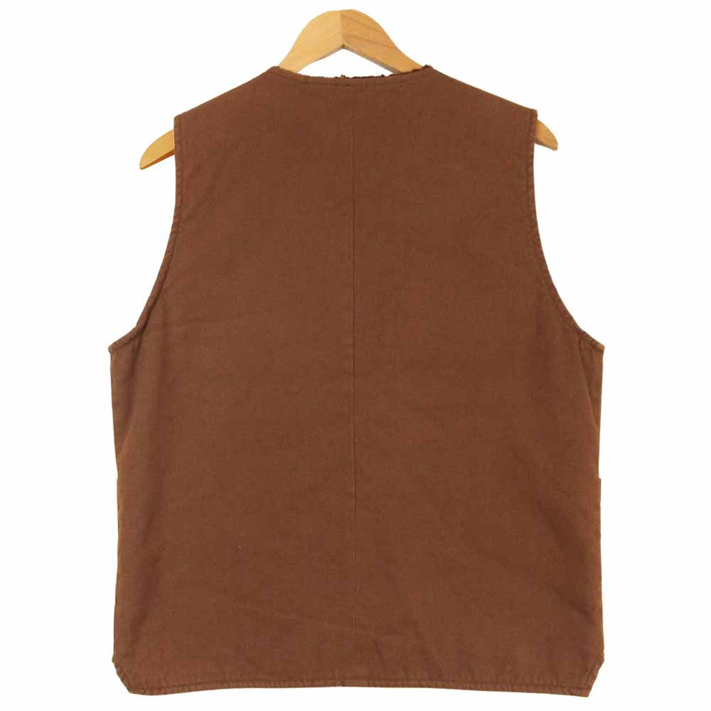 TENDERLOIN テンダーロイン T-DUCK VEST ダック ベスト ボア コットン 日本製 ブラウン系 S【中古】