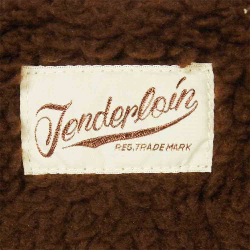 TENDERLOIN テンダーロイン T-DUCK VEST ダック ベスト ボア コットン 日本製 ブラウン系 S【中古】
