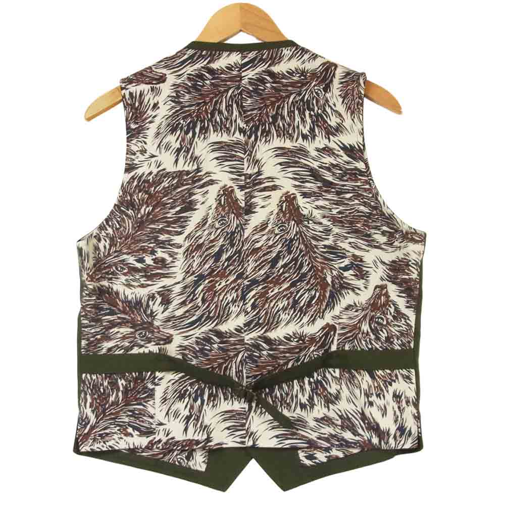 TENDERLOIN テンダーロイン スタイリストジャパン The Stylist Japan ウルフ ウール ベスト グリーン系 M【中古】
