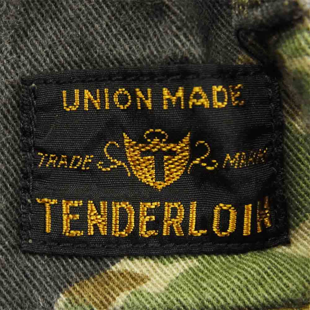 TENDERLOIN テンダーロイン T-BAMBOO PNT バンブーパンツ アーミー タイガーカモ コットン 日本製 カーキ系 S【中古】