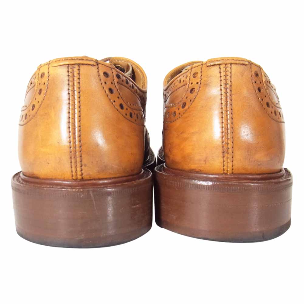 Tricker's トリッカーズ M5633 BOURTON バートン レザー ウイングチップ シューズ ライトブラウン系 8【中古】
