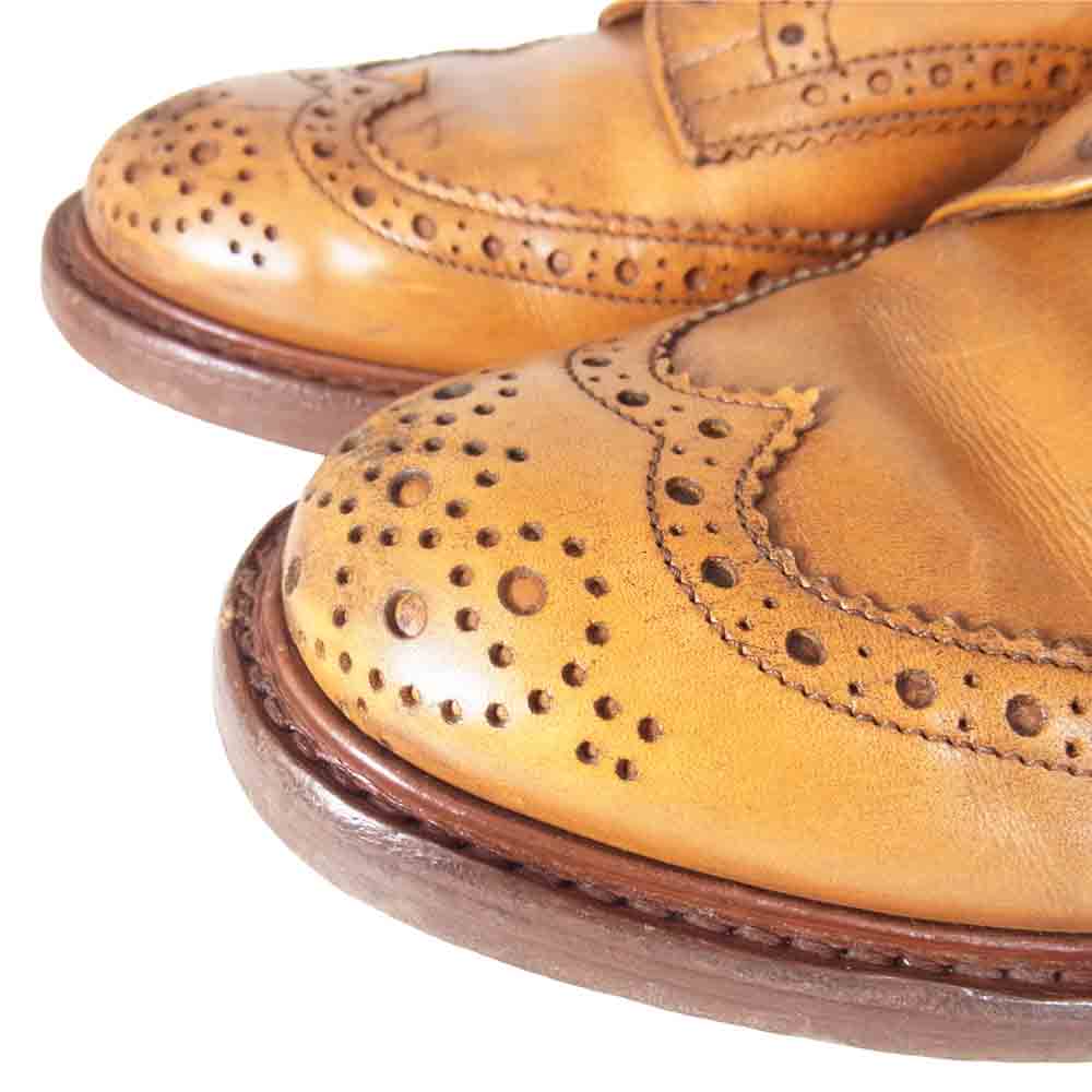 Tricker's トリッカーズ M5633 BOURTON バートン レザー ウイングチップ シューズ ライトブラウン系 8【中古】