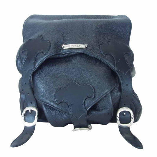 CHROME HEARTS クロムハーツ（原本無） フレアニー ダガージップ ガンスリンガー レザー スモール リュック バックパック ブラック系【中古】