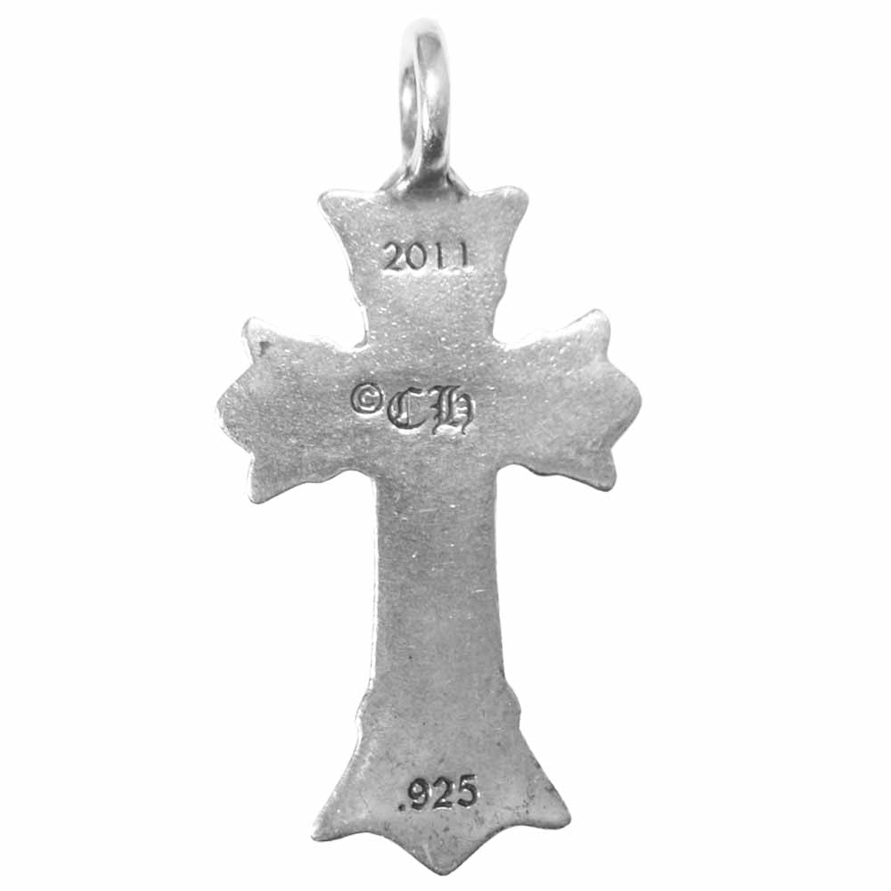 CHROME HEARTS クロムハーツ（原本無） DBL CH CRS ダブル クロス チャーム ペンダント トップ  シルバー系【中古】
