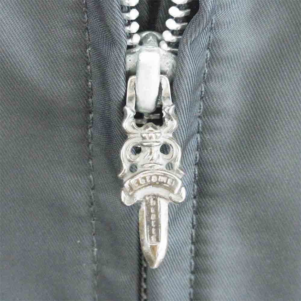 CHROME HEARTS クロムハーツ（原本無） セメタリー クロス パッチ ダガー ジップ ナイロン ジャケット ブラック系 M【中古】