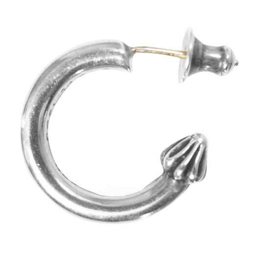 CHROME HEARTS クロムハーツ（原本無） HOOP PLAIN プレーン フープ ピアス シルバー系【中古】