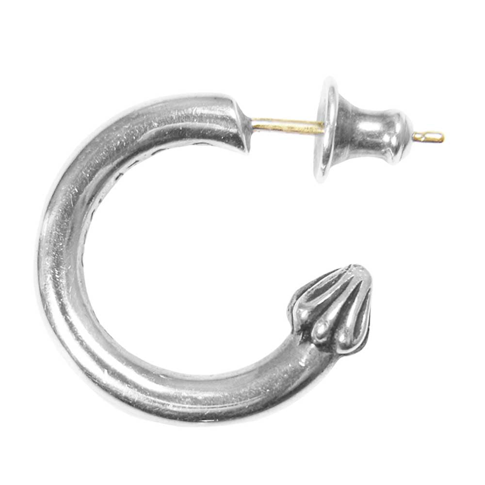 CHROME HEARTS クロムハーツ（原本無） HOOP PLAIN プレーン フープ ピアス シルバー系【中古】
