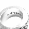 CHROME HEARTS クロムハーツ（原本無） PETE PUNK DOUBLE ピート パンク ダブル ロウ リング シルバー系【中古】