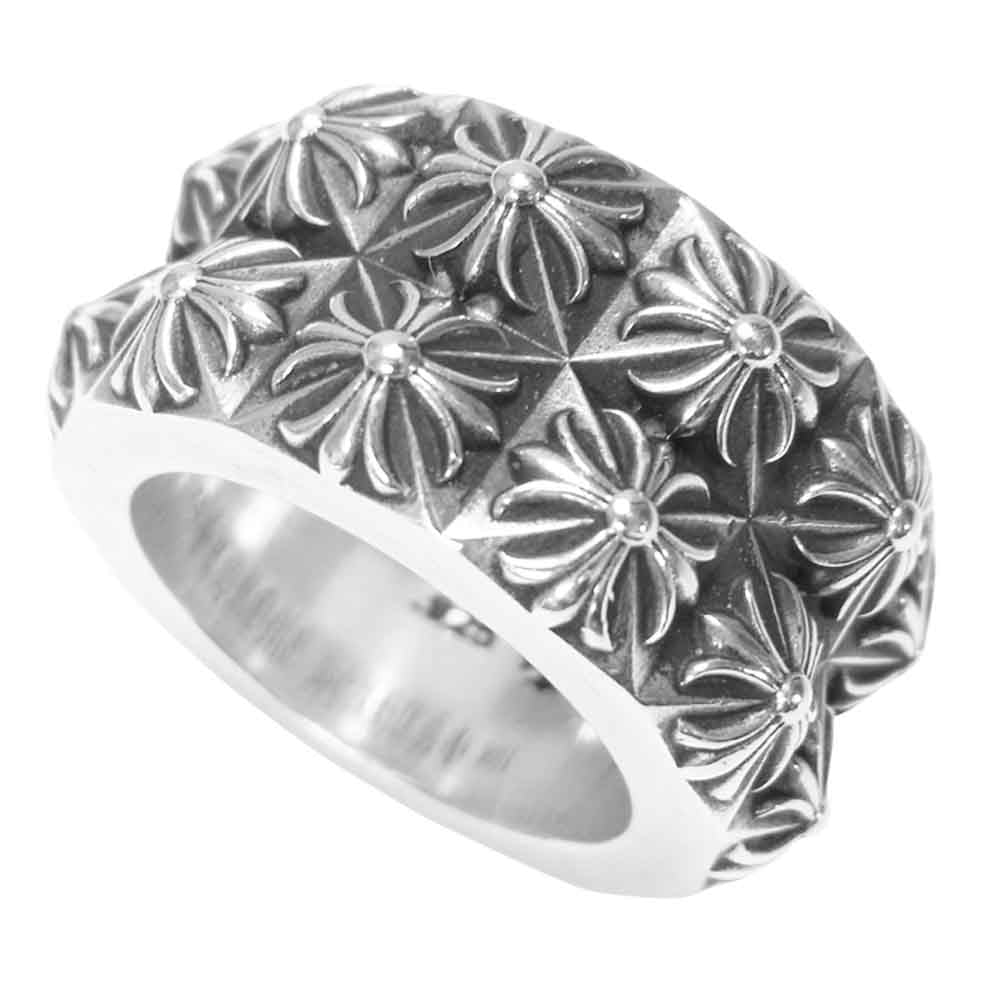 CHROME HEARTS クロムハーツ（原本無） PETE PUNK DOUBLE ピート パンク ダブル ロウ リング シルバー系【中古】