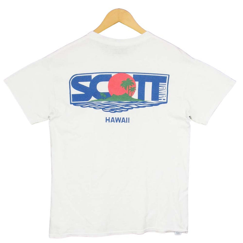 DESCENDANT ディセンダント 18SS SCOTT HAWAII LAVA T-SHIRT ハワイ Tシャツ ホワイト系 2【中古】