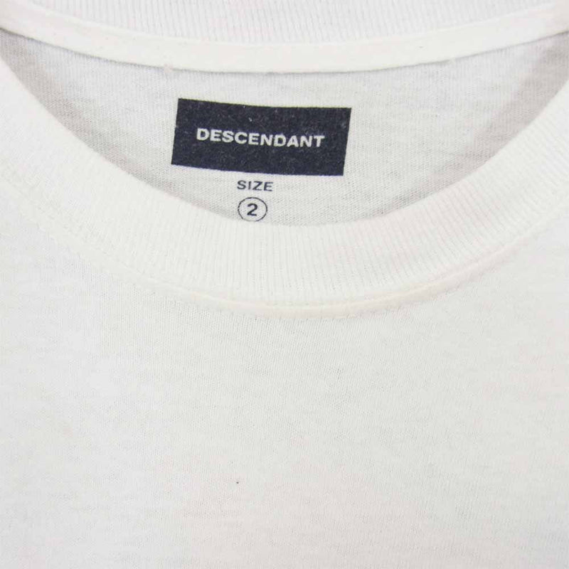 DESCENDANT ディセンダント 18SS SCOTT HAWAII LAVA T-SHIRT ハワイ Tシャツ ホワイト系 2【中古】