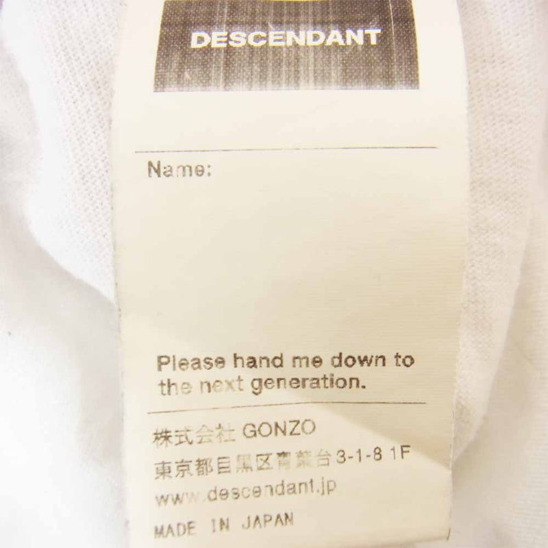 DESCENDANT ディセンダント 18SS SCOTT HAWAII LAVA T-SHIRT ハワイ Tシャツ ホワイト系 2【中古】