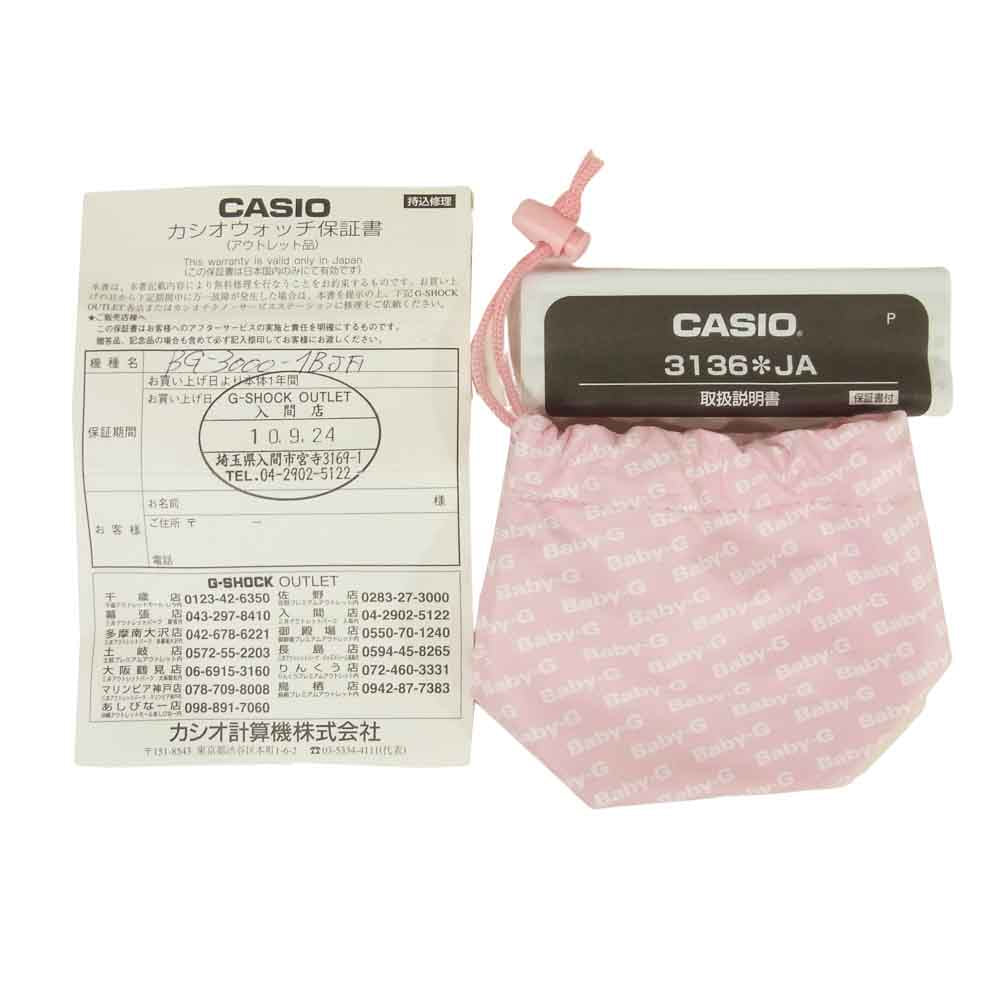 G-SHOCK ジーショック BG-3000-1BJFI Baby-G ベイビージー ウォッチ 腕時計 ステンレススチール 中国製 ブラック系【中古】