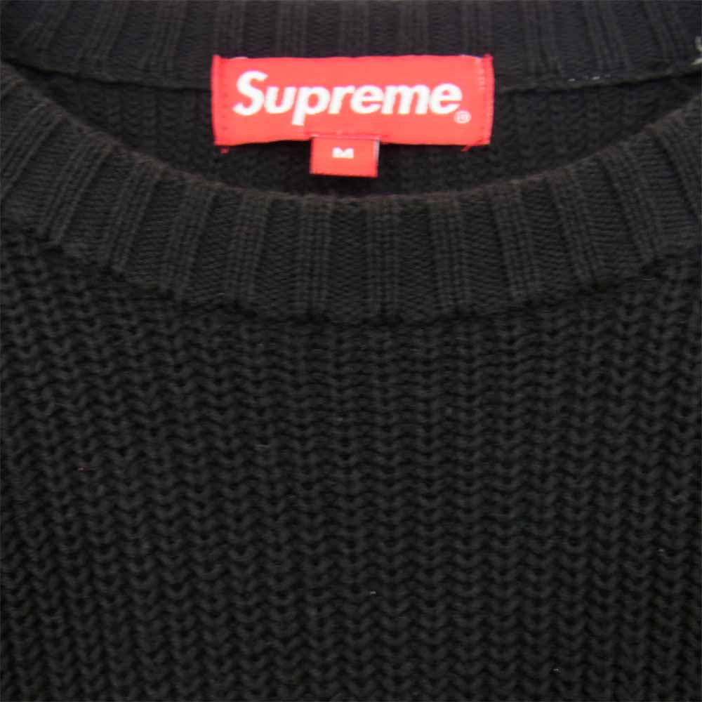 Supreme シュプリーム 18SS Chest Stripe Raglan Sweater ブラック系 M【中古】