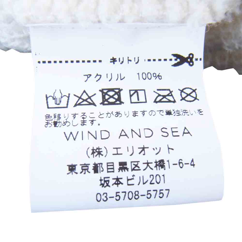 ウィンダンシー WDS-XXX-SP-11 × ゴッドセレクション GOD SELECTION XXX Beanie ビーニー ホワイト系 F【新古品】【未使用】【中古】