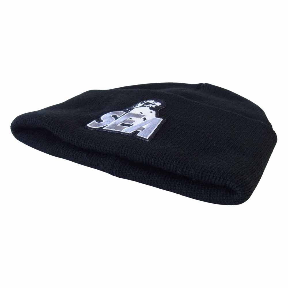 HYSTERIC GLAMOUR ヒステリックグラマー 02203QH07996 × ウィンダンシー WIND AND SEA Beanie ビーニー ブラック系 F【新古品】【未使用】【中古】