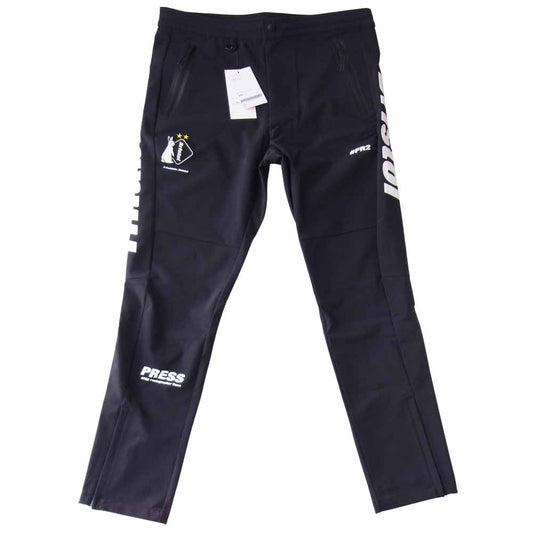 F.C.R.B. エフシーアールビー FCRB-202119 × エフアールツー FR2 WARM UP PANTS ウォームアップ パンツ ブラック系 L【新古品】【未使用】【中古】