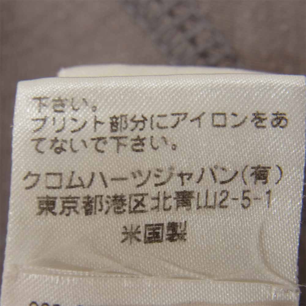 CHROME HEARTS クロムハーツ（原本無） 国内正規品 USA製 ヘンリーネック ダガー クロス プリント カットソー グレー系 M【中古】