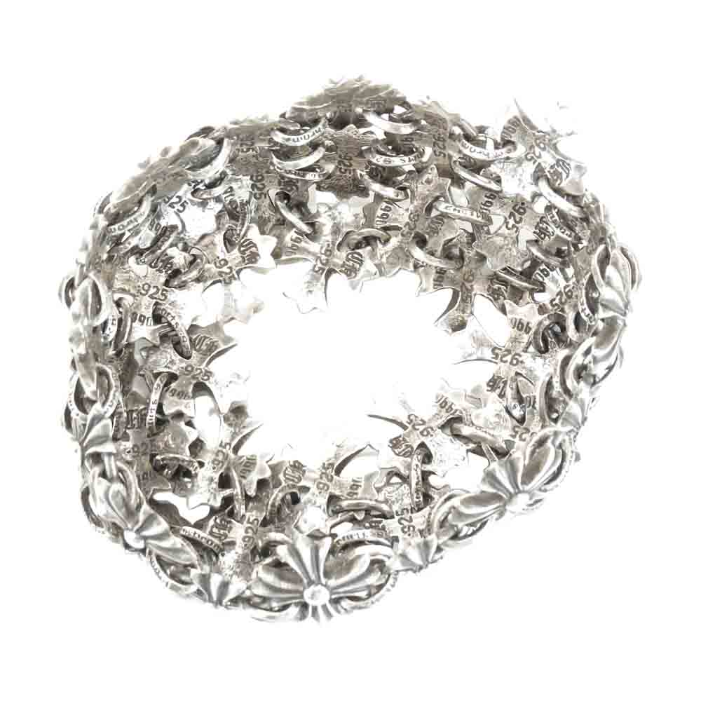CHROME HEARTS クロムハーツ（原本無） CHAIN MAIL チェーン メイル CHプラス ブレスレット シルバー系【中古】
