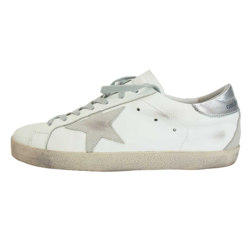 GOLDEN GOOSE ゴールデングース G21D120 SUPER STAR ローカットスニーカー  ホワイト系 グレー系 41【極上美品】【中古】