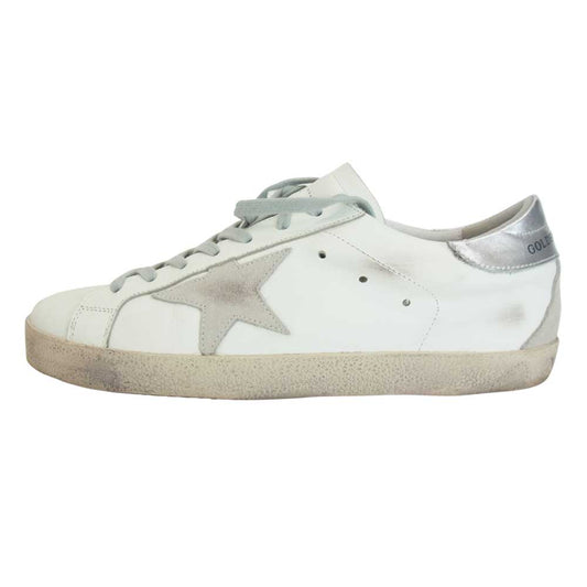 GOLDEN GOOSE ゴールデングース G21D120 SUPER STAR ローカットスニーカー  ホワイト系 グレー系 41【極上美品】【中古】