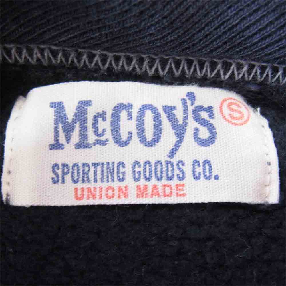 The REAL McCOY'S ザリアルマッコイズ MCCOYS SPORTING GOODS CO. 前V スウェット ネイビー系 S【中古】