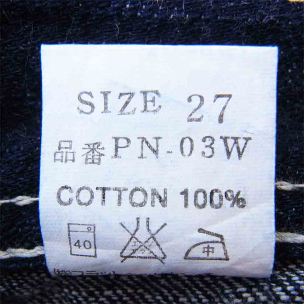 THE FLAT HEAD ザフラットヘッド PN-03W ダブルニー ペインター パンツ インディゴブルー系 27【美品】【中古】