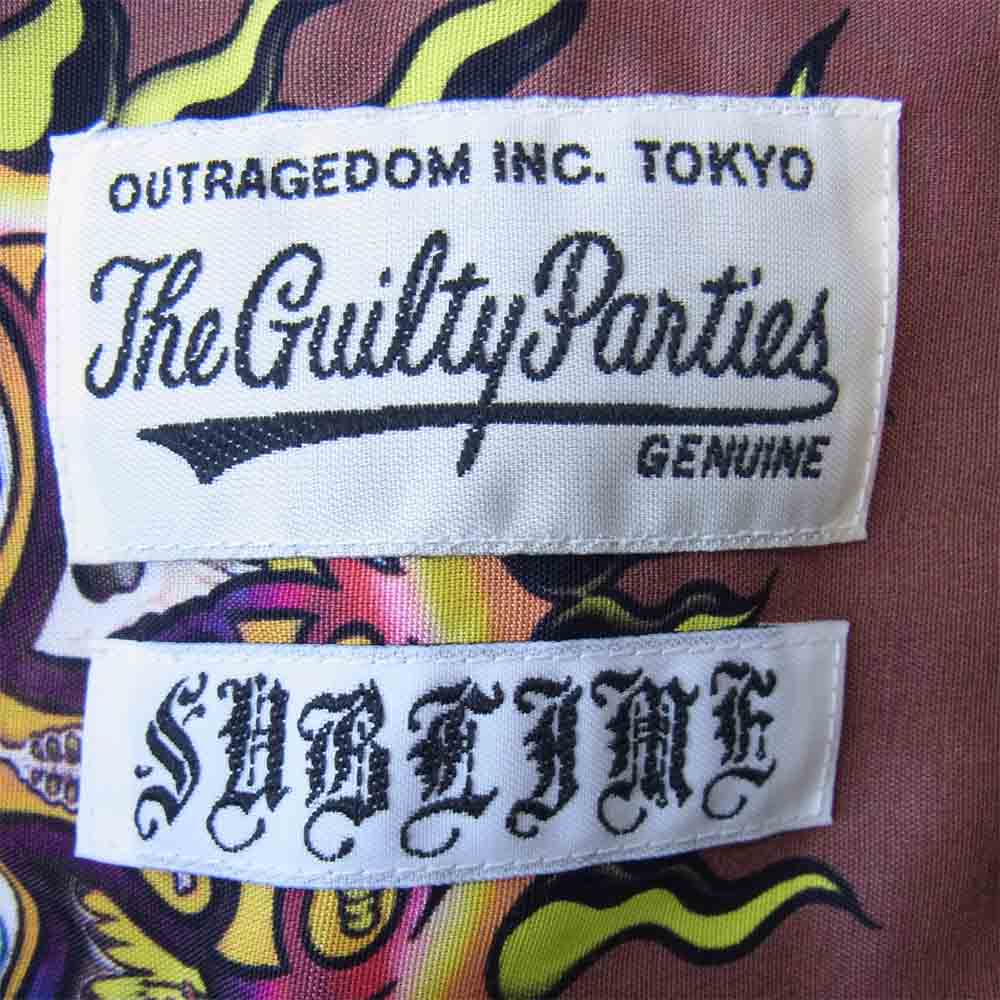 WACKO MARIA ワコマリア 20SS SUBLIME-WM-HI02 S/S HAWAIIAN SHIRT サブライム アロハシャツ ブラウン系 S【新古品】【未使用】【中古】