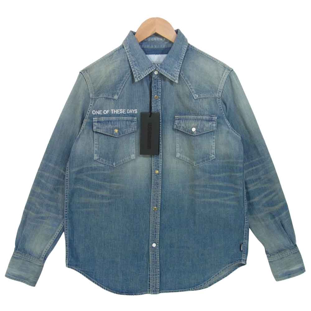 NEIGHBORHOOD ネイバーフッド 211YTODN-SHM01 OOTD オーテド C-SHIRT C シャツ LS インディゴブルー系 S【極上美品】【中古】