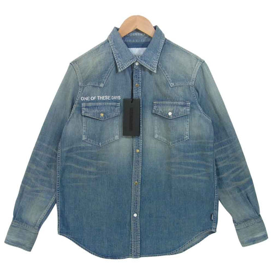 NEIGHBORHOOD ネイバーフッド 211YTODN-SHM01 OOTD オーテド C-SHIRT C シャツ LS インディゴブルー系 S【極上美品】【中古】
