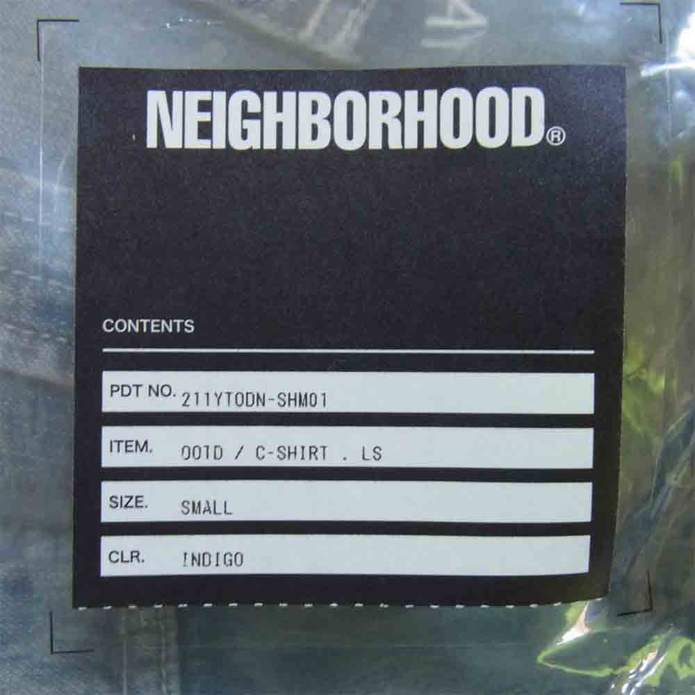 NEIGHBORHOOD ネイバーフッド 211YTODN-SHM01 OOTD オーテド C-SHIRT C シャツ LS インディゴブルー系 S【極上美品】【中古】