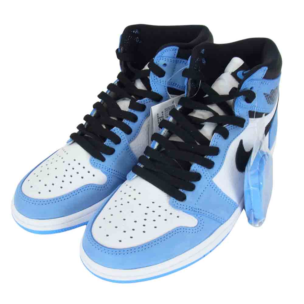 NIKE ナイキ 555088-134 AIR JORDAN 1 RETRO HIGH OG エアジョーダン 1 レトロ ハイ スニーカー ライトブルー系 ホワイト系 25.5cm【新古品】【未使用】【中古】